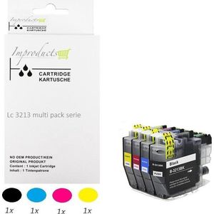 Improducts® Inkt cartridges - Alternatief Brother LC3213 / LC-3213 / 3213 Multi pack
