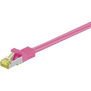 Danicom Cat7 S/FTP (PIMF) patchkabel - 5 meter roze - netwerkkabel - internetkabel - UTP kabel - RJ45 - 10000 mbit/s