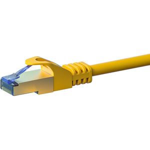 Danicom CAT6a S/FTP (PIMF) patchkabel / internetkabel 0,50 meter geel - netwerkkabel