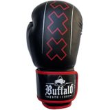 Buffalo Winner bokshandschoenen zwart met rood 10oz