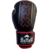 Buffalo Winner bokshandschoenen zwart met rood 12oz