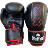 Buffalo Winner bokshandschoenen zwart met rood 14oz