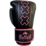 Buffalo Outrage bokshandschoenen zwart met roze 10oz