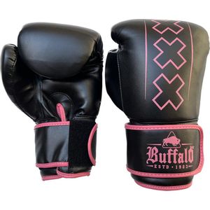 Buffalo Outrage bokshandschoenen zwart met roze 10oz