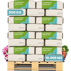 Tuinmest - Koemestkorrels 3in1 - Geschikt voor Alle Grondsoorten - Natuurlijke Bodemverrijking