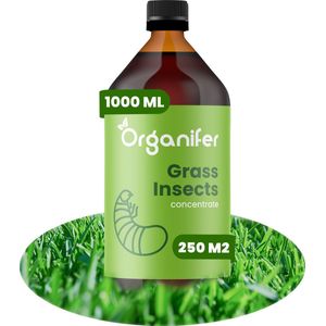 Grass Insects Concentraat (1L, 250m2) - Engerlingen Bestrijden - Larven van Rouwvliegjes Bestrijden - Bodeminsecten - Emelten - Organifer