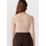 Ibana Top lange mouw 302550048 TAOLA Licht beige