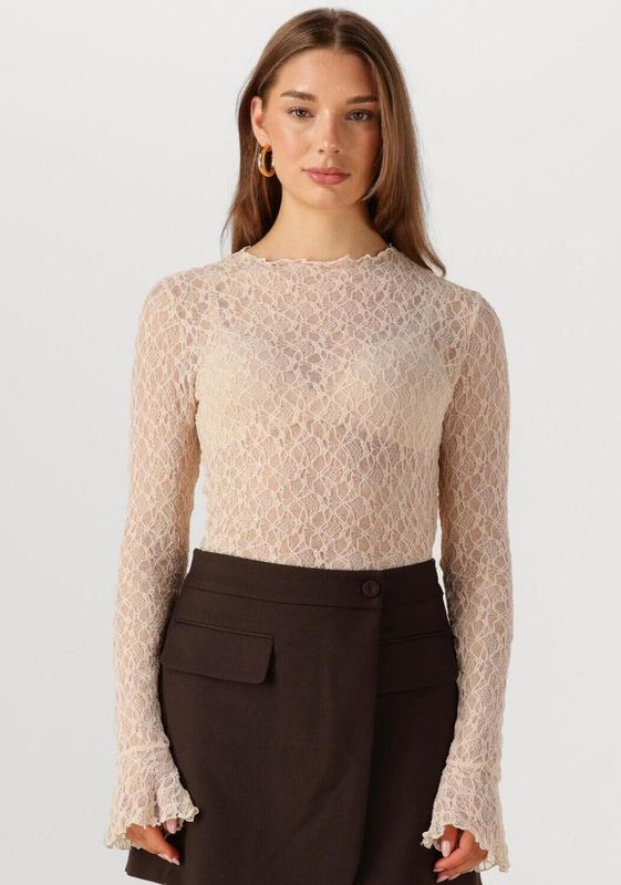 Ibana Top lange mouw 302550048 TAOLA Licht beige