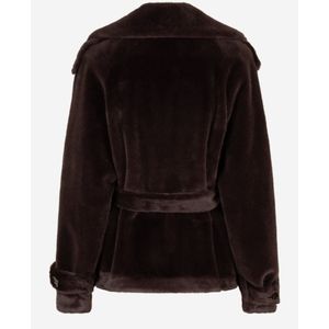 Ibana - Cristel - Faux Fur Jas - Bruin - Dames