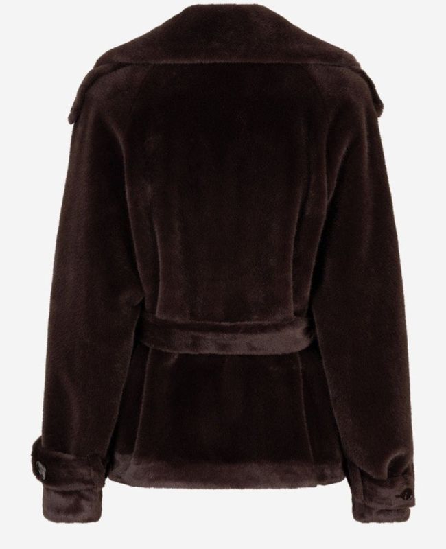 Ibana Cristel Jassen Dames - Winterjas - Bruin - Maat 34