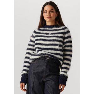 IBANA - Gebreide Trui - Donkerblauw - Wol