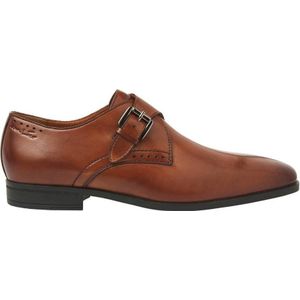Van Lier Portofino leren gespschoenen cognac