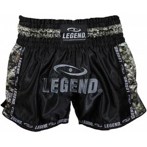 Legend Sports Kickboksshort Crock Unisex Satijn Zwart Mt Xl