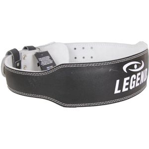 Legend Sports Fitness riem heren/dames zwart leer