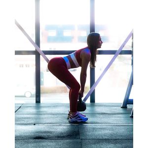 Legend Sportlegging rood - witte streep