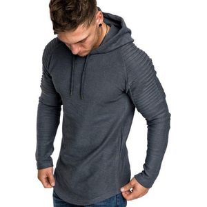 Hoodie Rib Sleeve Grey M