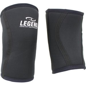 Power Lifting Knie Band 10mm Heren/Dames Zwart - Verschillende maten - Gemaakt van polyester, elastaan en gel XL