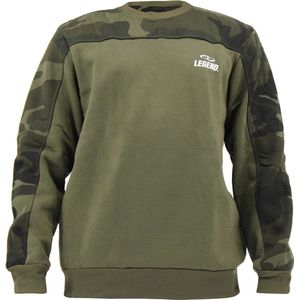 Trui/sweater dames/heren Army Camo fleece