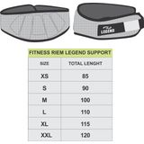 Legend Sports Fitness riem support heren/dames mesh