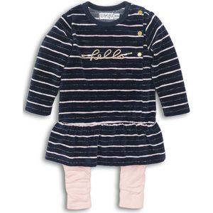 Dirkje - 2 pce Babysuit dress - Navy + pink - Vrouwen - Maat 68