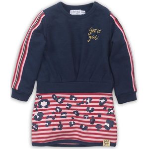 Dirkje - Baby dress - Navy + red + pink - Vrouwen - Maat 74