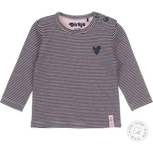 Dirkje - Babyshirt - Donkerblauw - Organisch Katoen - Lange Mouwen