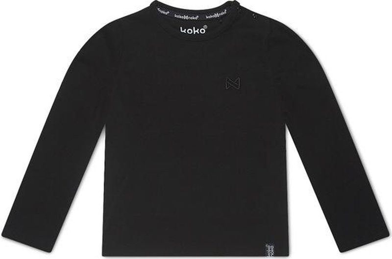 Koko Noko - Nate - T-shirt - Zwart - Katoen