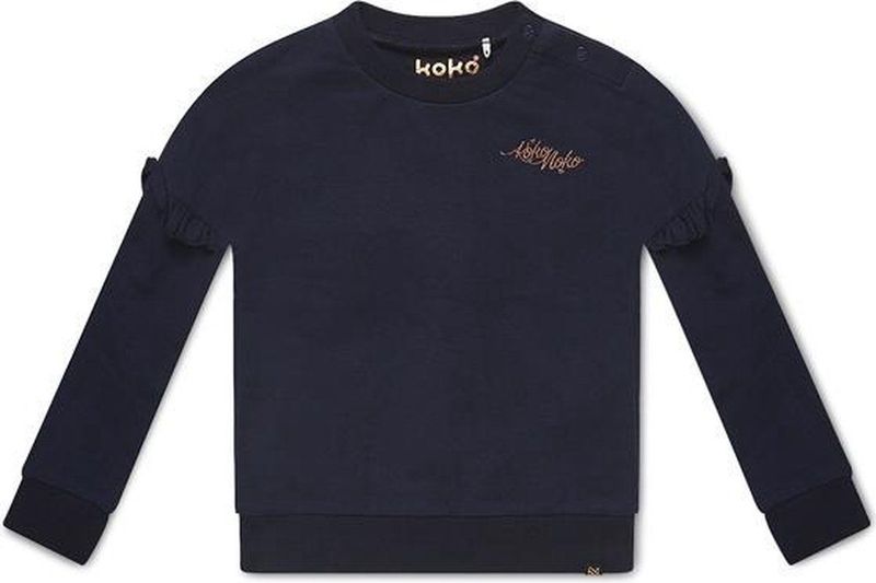Koko Noko - Sweater Nova - Donkerblauw - Ruches