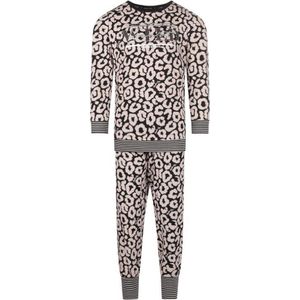 Charlie Choe - Pajama Set - Roze - Katoen/Elastaan - Panterprint