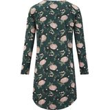 Charlie Choe - Nachtjurk - Donkergroen - 95% Katoen, 5% Elastaan