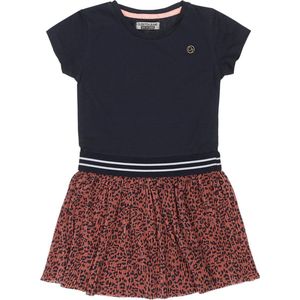 DJ Dutch Jeans - Jurk - Marineblauw - Katoen/Polyester