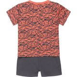 Dirkje - V-TRAVEL - Kledingset - Roestig Oranje - T-shirt en Korte Broek