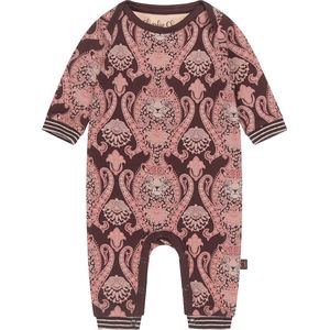 Charlie Choe - Jumpsuit - Bruin - Roze - 95% Katoen 5% Elastaan