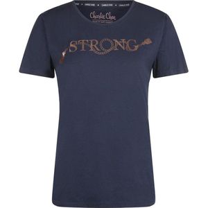 Charlie Choe Dames Dames T-shirt Indigo, S