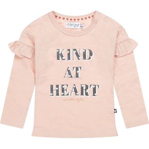 Dirkje baby meisjes shirt met ruches Kind at Heart Dusty Pink