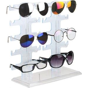 Brillenhouder Standaard voor 10 Brillen | Zonnebrillen en Leesbrillen | Brillen Accessoires