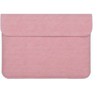 13 inch Dunne Laptophoes met Extra Opbergtasje - Roze