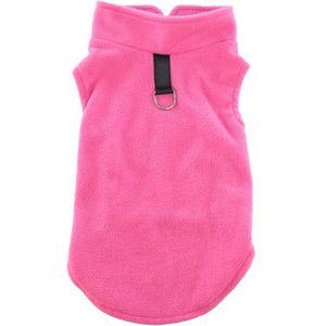 Zachte Fleece Hondenjas - Warme Fleece Jas voor Kleine Honden - Dierenkleding - Roze