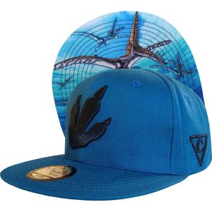 Capiche® Snapback Pet Heren – Rhamphor – Blauw – Verstelbaar met Druksluiting – Sportcap – Baseball Cap – Mannen Cap – Dino Pet