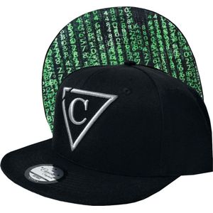 Capiche® Snapback Pet Heren – De Hacker – Zwart – Verstelbaar met Druksluiting – Sportcap – Baseball Cap – Mannen Cap