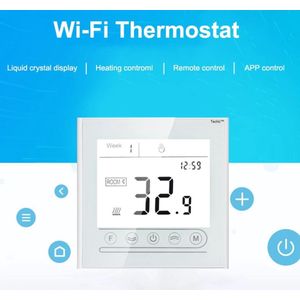 TechU™ Slimme Thermostaat Optimum – Alleen voor CV-ketel – Wit – App & Wifi – Google Assistant & Amazon Alexa