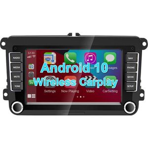 TechU™ Autoradio T133 – Geschikt voor Volkswagen, Seat en Skoda Auto’s – 2 Din – 7.0 inch Touchscreen Monitor – FM radio – Bluetooth & Wifi – USB – SD – Handsfree bellen – Incl. GPS Navigatie – Android 10 – 1GB RAM +16GB ROM