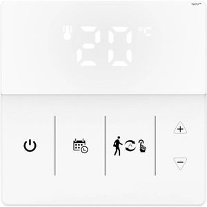 TechU™ Smart Thermostaat Thin – Wit – Alleen voor CV-ketel – App & Wifi – Google Assistant & Amazon Alexa – Persoonlijk programma instelbaar