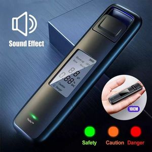 TechU™ Digitale Alcoholtest – Zilver – Alcohol Adem – Auto Blaastest – USB Oplaadbaar
