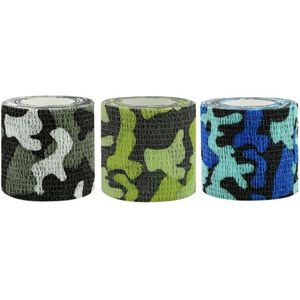 3 Stuks Sporttape – Camouflage – Viscose 5 cm – Blessure Tape – Flexibel & Extra Stevig