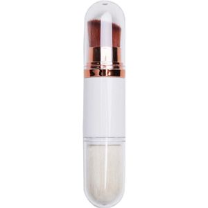 2 in 1 Make-upkwast – 2 Kanten – Blush, Bronzer, Oogschaduw & Highlighter – Wit