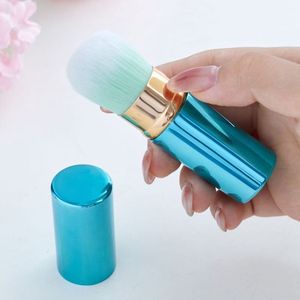 Intrekbare Make-upkwast – Blush, Bronzer & Highlighter – Blue Metallic