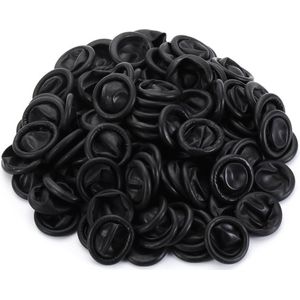100 Stuks Latex Vinger Covers – Vingerbeschermers – Zwart