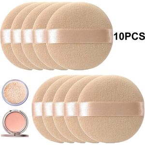 10 Stuks Make-up Sponsjes – Beige – 5*5 cm – Poeder, Foundation, BB Cream