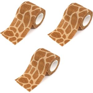 3 Stuks Sporttape – Giraffe – Viscose 5 cm – Blessure Tape – Flexibel & Extra Stevig